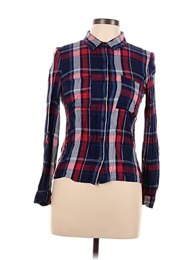 Pre-owned Stoosh Long Sleeve Button Down Shirt In Blue