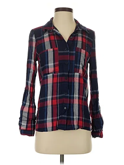 Pre-owned Stoosh Long Sleeve Button Down Shirt In Blue