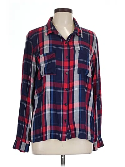 Pre-owned Stoosh Long Sleeve Button Down Shirt In Red