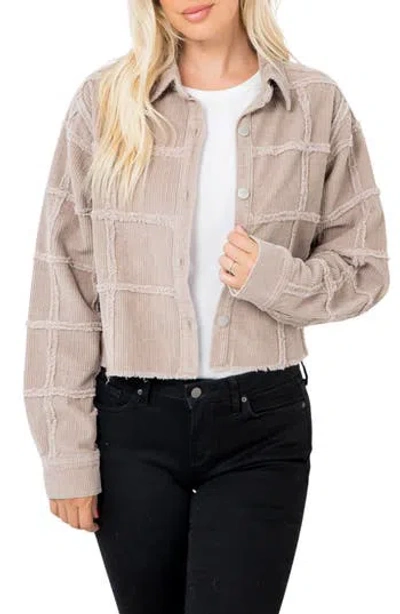 Stoosh Washed Corduroy Jacket In Brown