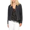 Stoosh Zip Front Denim Barn Jacket In Dk Indigo