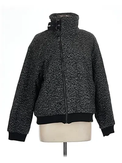 Pre-owned Stoosh Zip Up Hoodie In Black