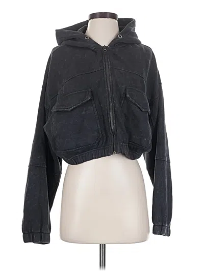 Pre-owned Stoosh Zip Up Hoodie In Gray