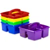 Storex Classroom Caddy - 3 Compartment(s) - 5.3" Height X 9.3" Width X 9.3" Depth - 50% Recycled - Blue - P