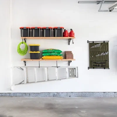 Storeyour 1' X 4' Diy Wall Shelf Brackets | Heavy Duty Garage Wall Shelves In Multi