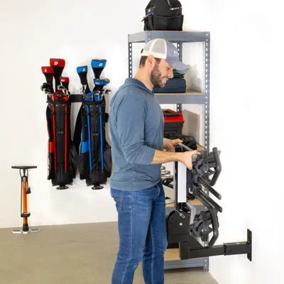 Storeyour 2" Haymarket Hitch Wall Mount | Holds Bike Or Cargo Car Rack In Black