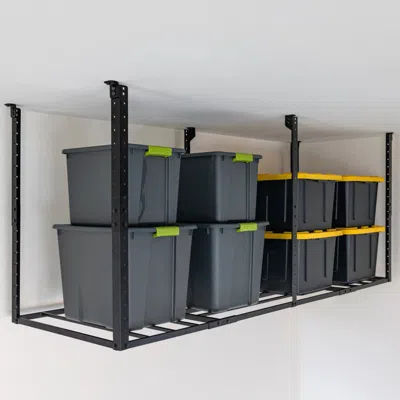 Storeyour 3' X 8' Faber Overhead Garage Shelving In Black