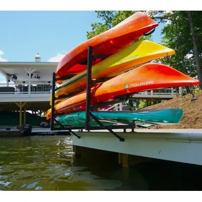 Storeyour Chesapeake Kayak Storage | Adjustable Dock Rack | Over The Water | 4 Levels In Multi