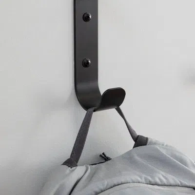 Storeyour Crozet Multipurpose Wall Hooks | 4-pack | Black