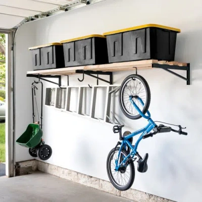 Storeyour Diy Wall Shelf Brackets | Heavy Duty Garage Wall Shelf