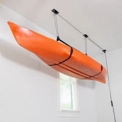 Storeyour Easylift Kayak Hoist | Holds Up To 150 Lbs In Orange