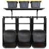 Storeyour G-chair Solid Shelf | Adjustable Wall Storage System | Holds 300 Lbs In Black