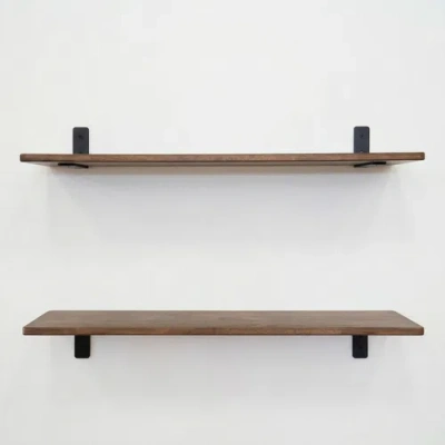 Storeyour Kingsley 4" Diy Home Wall Shelf Brackets | 6-pack In Black