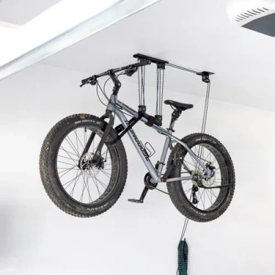Storeyour Maxassist Bike Hoist | Overhead Bicycle Storage In Black