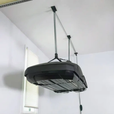 Storeyour Maxassist Cargo Box Hoist | Holds Up To 150 Lbs | Up To 18' Lift In Black