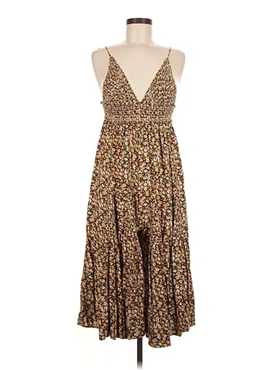 Pre-owned Storia Casual Dress In Brown