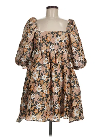Pre-owned Storia Casual Dress In Brown