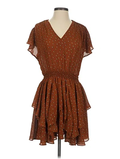 Pre-owned Storia Casual Dress In Brown