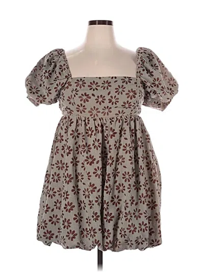 Pre-owned Storia Casual Dress In Brown
