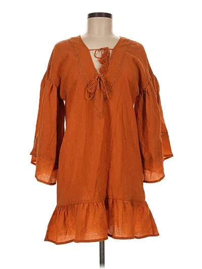 Storia Casual Dress In Orange