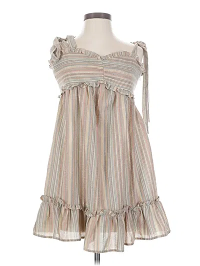 Pre-owned Storia Casual Dress In Tan