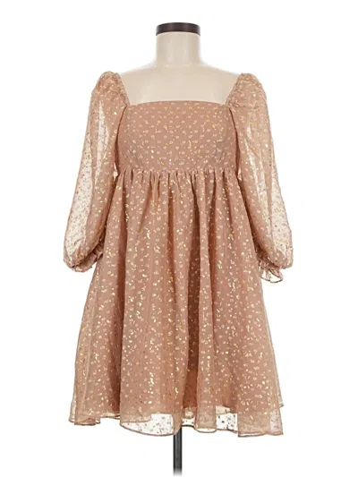 Pre-owned Storia Casual Dress In Tan