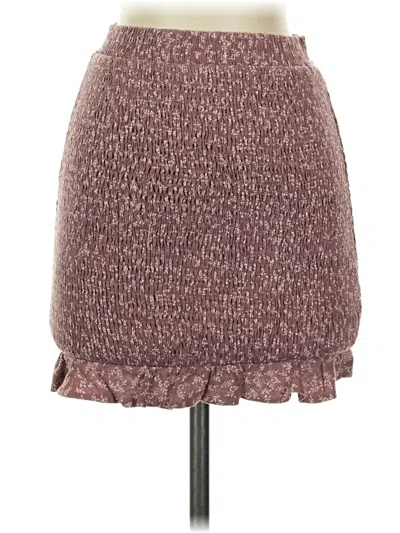 Pre-owned Storia Casual Skirt In Burgundy