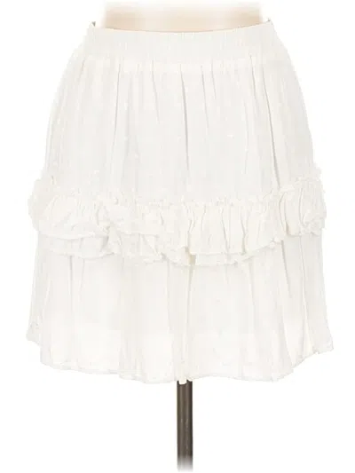 Pre-owned Storia Casual Skirt In White