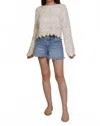 Storia Charlotte Knit Sweater In Cream In Multi