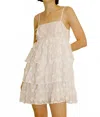 Storia Clover Applique Mini Dress In White In Neutral
