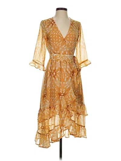 Pre-owned Storia Cocktail Dress In Gold