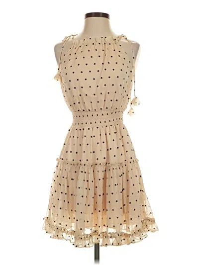Pre-owned Storia Cocktail Dress In Tan