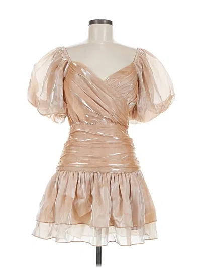 Pre-owned Storia Cocktail Dress In Tan