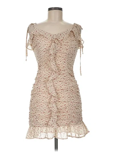 Pre-owned Storia Cocktail Dress In Tan