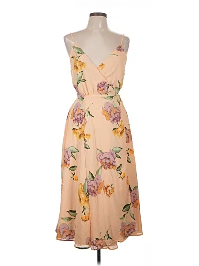 Pre-owned Storia Cocktail Dress In Tan