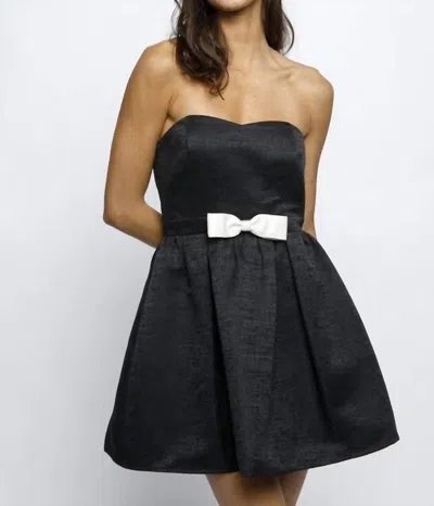 Storia Cuki Strapless Mini Dress In Black