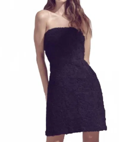 Storia Flowered Mini Dress In Black