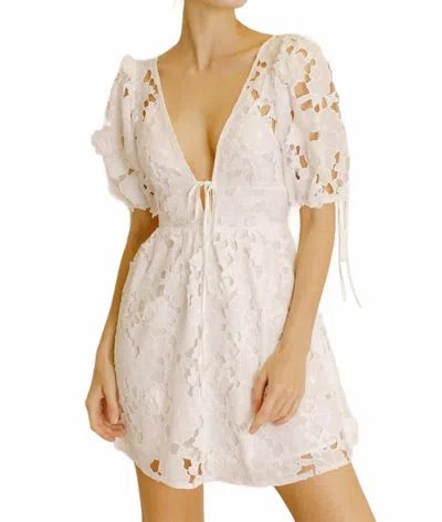 Storia Issa Eyelet Dress In White