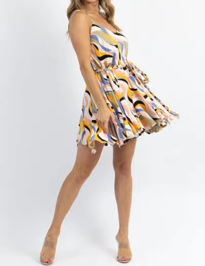 Storia La Jolla Braid Belt Mini Dress In Multi