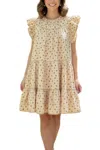 Storia Lorraine Mini Dress In Beige In Neutral