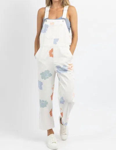 Storia Overall Jumpsuit In Blue Skies Multicolor In White