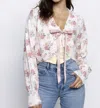 Storia Perfect Harmony Floral Cardigan In Pink/orange In Multi