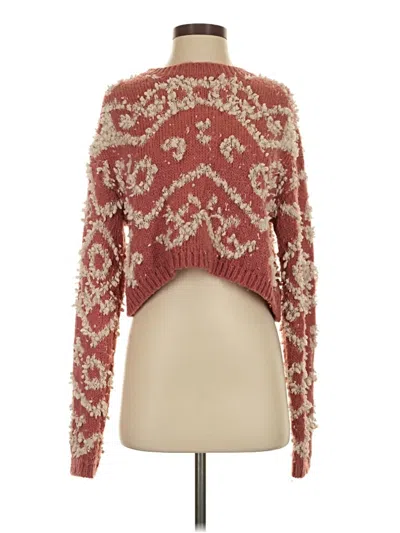Pre-owned Storia Pullover Sweater In Burgundy