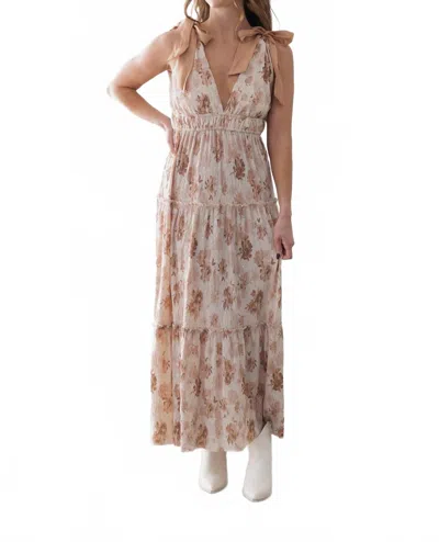 Storia Sarah Dress In Beige In Nude