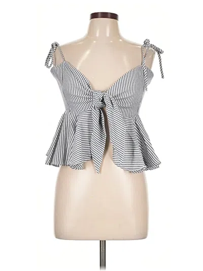 Pre-owned Storia Sleeveless Blouse In Gray