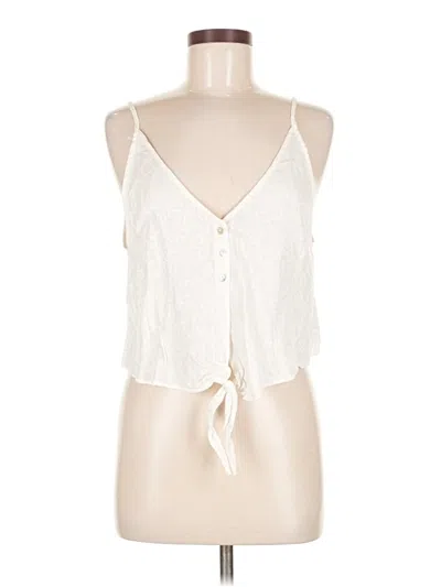 Pre-owned Storia Sleeveless Blouse In White