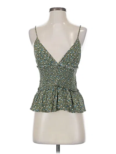 Pre-owned Storia Sleeveless Top Green Sweetheart Neckline Tops