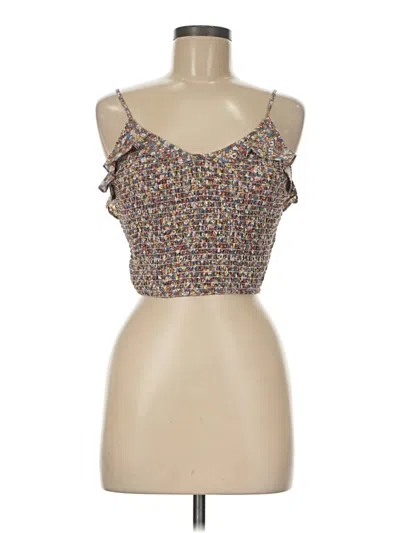 Pre-owned Storia Tank Top Brown Strapless Neckline Tops