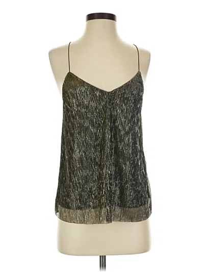 Pre-owned Storia Tank Top Silver Halter Neckline Tops