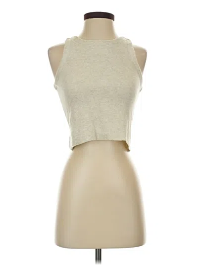 Pre-owned Storia Tank Top Tan Halter Neckline Tops